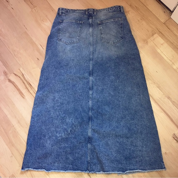 Free People Come As You Are Denim Maxi Skirt - Picture 5 of 10